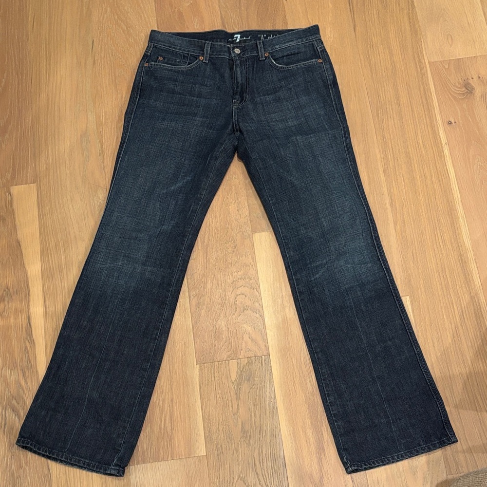 7 For All Mankind Men's Indigo Bootcut Jeans